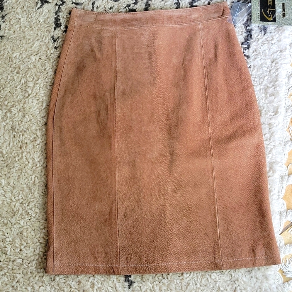 Vintage 80s Suede Skirt